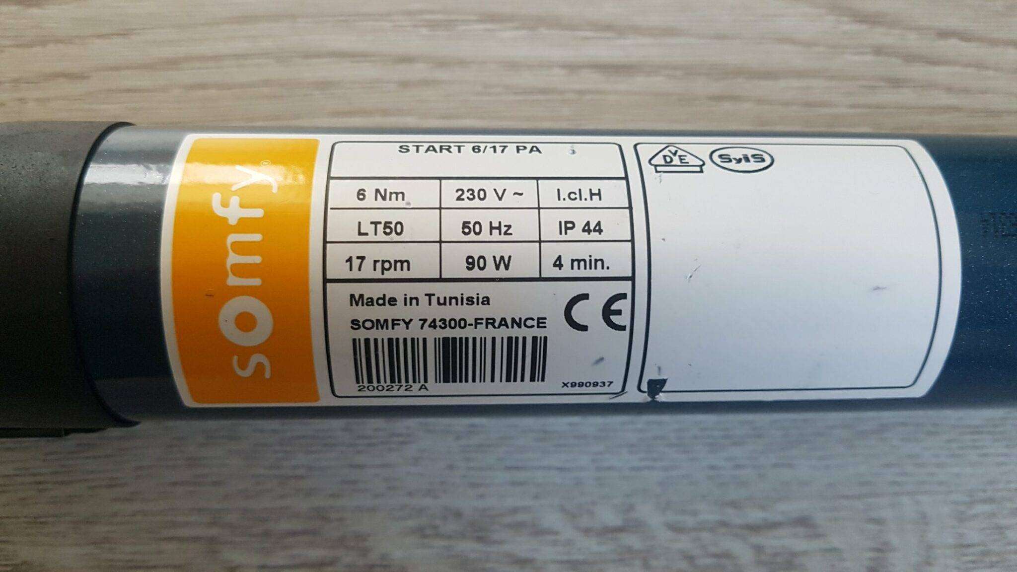 Somfy Ariane LT50 6/17 29 € Rolladenmotor Schnell Reparatur — free download