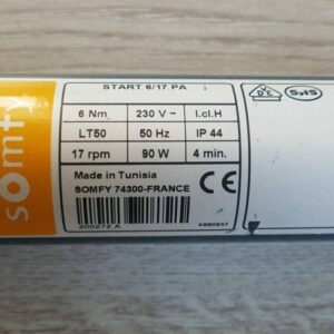 Somfy-Start-LT50-6/17-PA-200272A-Rohrmotor-Rolladenmotor-Motor-Reparatur-reparieren-gebraucht-kaufen