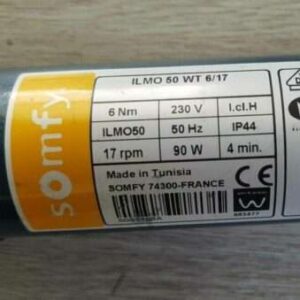 Somfy Ilmo2 io RH 6/17 50 5143447 Somfy Ilmo2 io 15/17 Somfy Ilmo 50WT 6/17 Rohrmotor