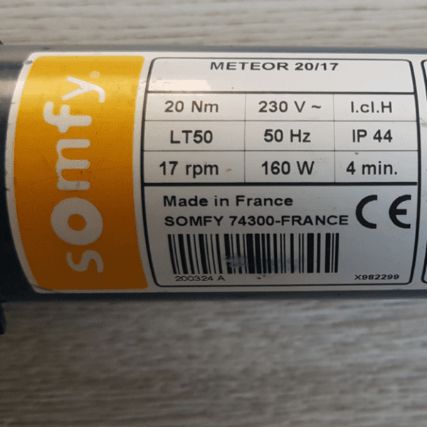 Somfy METEOR 20/17 LT50 Somfy-Meteor-LT-50-20/17-Rohrmotor-200324-Rolladenmotor-Reparatur