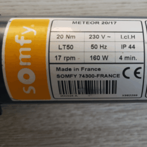Somfy HighPro LT Tauschmotoren mit 24 Monate Garantie Somfy METEOR 20/17 LT50 Somfy-Meteor-LT-50-20/17-Rohrmotor-200324-Rolladenmotor-Reparatur