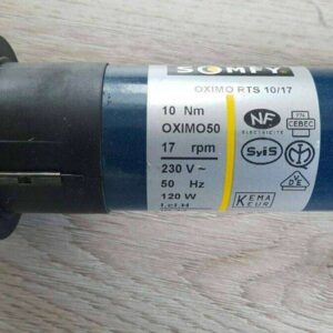 Somfy Oximo RTS 10/17 Tauschmotor Somfy-OXIMO-50-RTS-10/17-Silber-Rohrmotor-Rolladenmotor-Reparatur
