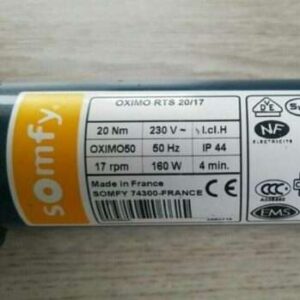 Somfy Orea 60 RTS 100/12 5005484 Somfy Oximo 50 RTS 6/17 LTH Somfy Oximo 50 RTS 10/17 5005460 Somfy Oximo RTS 15/17 50 Rohrmotor Reparatur Somfy Oximo RTS 20/17 50 5005462 Somfy Oximo 50 RTS 40/17 5005464 Reparatur Rohrmotor Somfy Oximo 50 RTS Somfy Oximo RTS Somfy Oximo TH RTS 6/17 LTH