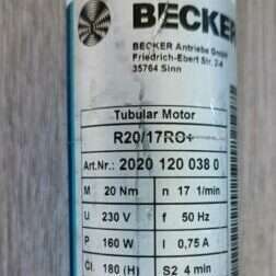 Becker R8-17RO+ Antrieb 20101200690 Becker R12-17RO+ Antrieb 20101200740 Becker Antrieb RO+ Reparatur Rohrmotor Becker Antrieb Typ RO+ Reparatur Rohrmotor Becker RO Becker R20-17RO+ Antrieb Reparatur Rohrmotor