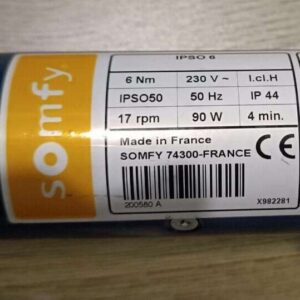 Somfy IPSO 10TH 10/17 200586 Somfy IPSO 6 50 6/17 200580 Rohrmotor Reparatur Motoretikett Somfy Ipso 6 Nachfolger Somfy IPSO 6 Enlage einstellen Somfy IPSO 6 Kondensator