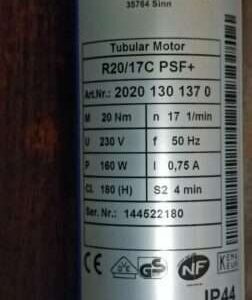 Becker R12/17C PSF Becker R12-17C PSF Antrieb 2010 130 1350 reparieren Rohrmotor reparatur