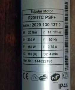 Becker R12-17C PSF+ Antrieb 20101301390 Becker R12/17C PSF+ Antrieb 2010 130 1390 reparieren Rohrmotor reparatur