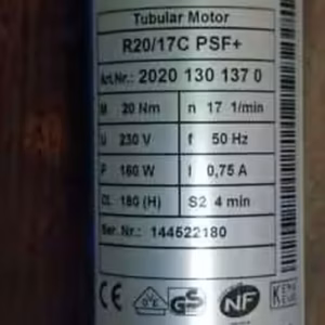 Becker R12 17c PSF Antrieb 20101301390 Rohrmotor