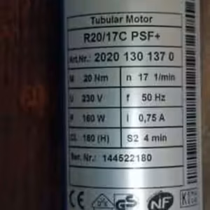 Becker R20 17c PSF Antrieb 20201301270 Rohrmotor