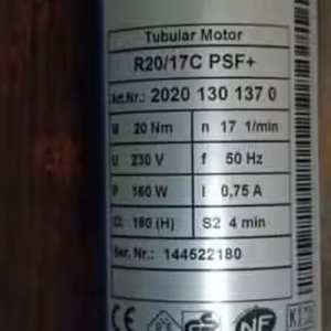 Becker R8 17c PSF Antrieb 20101301340 Rohrmotor
