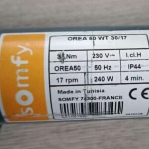 Somfy Orea 50 RTS 20/17 5005475 Somfy Orea 50 RTS 20-17 5005475 Motoretikett Rohrmotor Reparatur Antrieb defekt reparieren