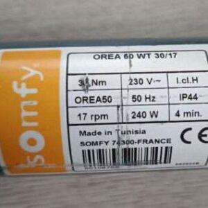 Somfy Orea 50 RTS 40/17 Reparatur Rohrmotor Somfy Orea 50 RTS 40-17 5005479 Motoretikett Rohrmotor Reparatur Antrieb defekt reparieren