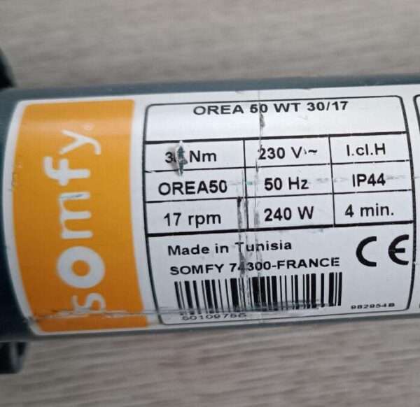 Somfy Orea 50WT 20/17 5010973 Reparatur Rohrmotor Somfy Orea 60 RTS 120/12 5005485 Reparatur Rohrmotor Somfy Orea 50 WT 20-17 Rohrmotor Motoretikett 5010973 reparieren Reparatur