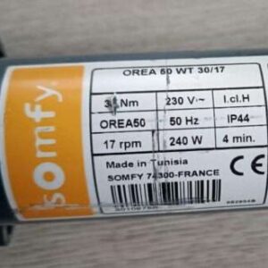 Somfy Orea 50WT 20/17 5010973 Reparatur Rohrmotor Somfy Orea 60 RTS 120/12 5005485 Reparatur Rohrmotor Somfy Orea 50 WT 20-17 Rohrmotor Motoretikett 5010973 reparieren Reparatur