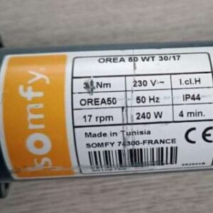 Somfy Orea 50WT 25/17 5010974 Reparatur Rohrmotor Somfy Orea 50 WT 25-17 Rohrmotor Motoretikett 5010974 reparieren Reparatur