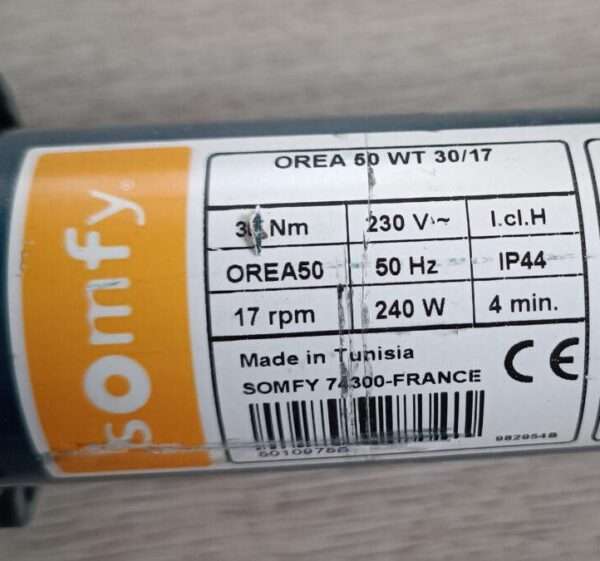 Somfy Orea 50WT 35/17 5010976 Reparatur Rohrmotor Somfy Orea 50 WT 35-17 Rohrmotor Motoretikett 5010976 reparieren Reparatur