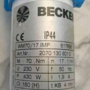 Becker WM70-17 IMP 20701308010 Antrieb Rohrmotor reparieren Reparatur