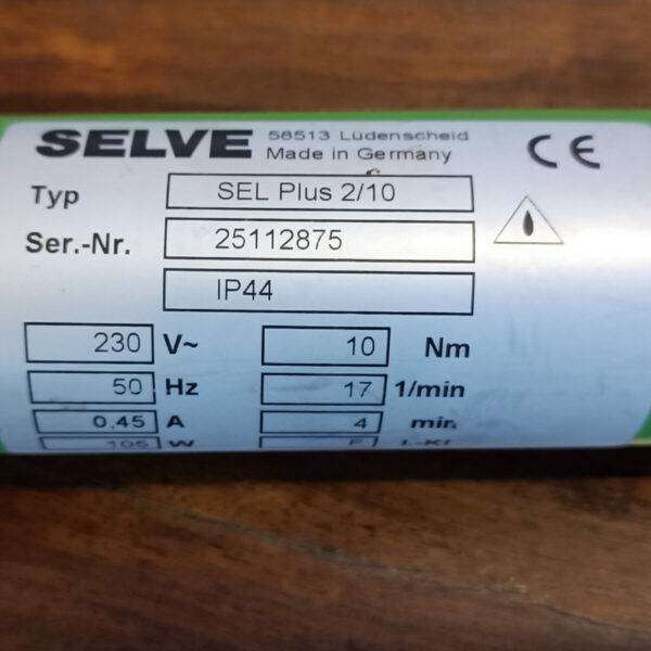 SELVE Rohrmotor Reparatur SELVE SEL Plus 2/7 SELVE SEL Plus 2/10 SELVE SEL Plus 2/15 SELVE SEL Plus 2/20 SELVE SEL Plus 2/30 SELVE SEL Plus 2/40 Motoretikett Rohrmotor