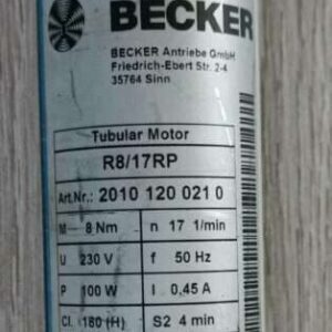 Becker R20/17C PR+ Antrieb 20201201220 Rohrmotor
