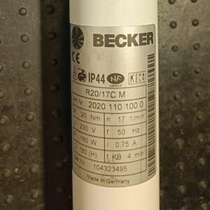 Becker R20-M04 Typenschild