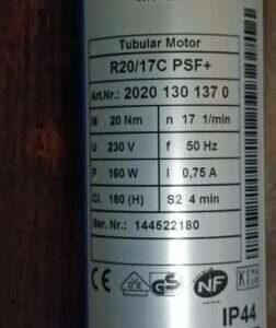 Becker R40/17C PSF Antrieb 20401301410 Reparatur Rohrmotor Rohrmotor
