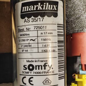 Markilux AS 35/17 725011 Typenschild