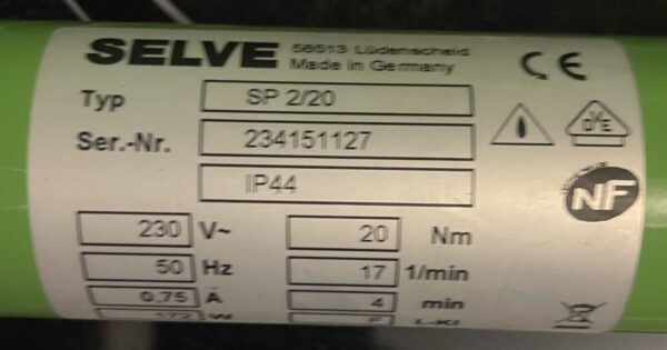 Selve SP 2/20 Rohrmotor Reparatur