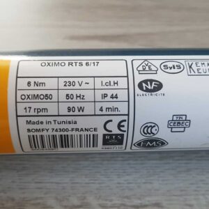 Somfy Ilmo2 50 io 10/17 Rohrmotor 5143343