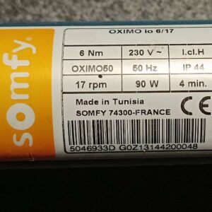 Somfy Oximo 50 io Rohrmotor